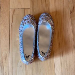 Glitter sequin slip ons